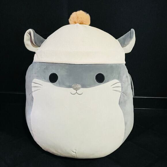 Squishmallows 16" Plush- Camilo the Chinchilla with Beanie- NWT - Picture 1 of 4